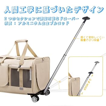 Amazon.co.jp: BEAUTYMONKEY.K キャリーケース 猫 2匹用 ペット